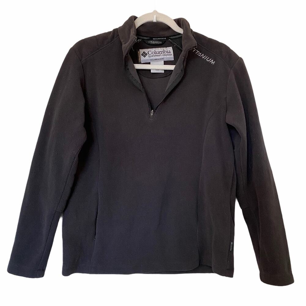 Columbia Sportswear Company Women's Black Titanium Fleece Pullover Size Medium